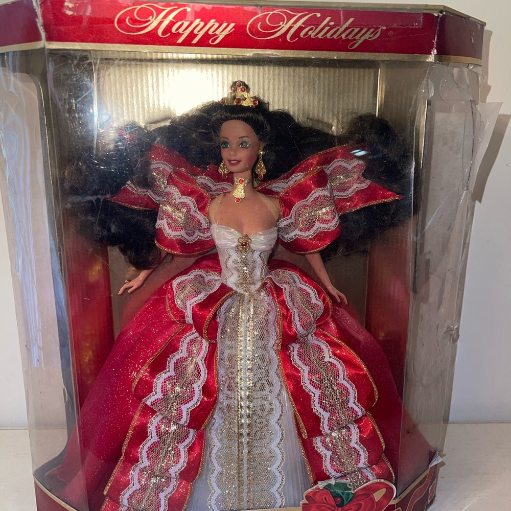 Vintage 1997 10th Anniversary Happy Holidays Barbie (Never Been Opened)